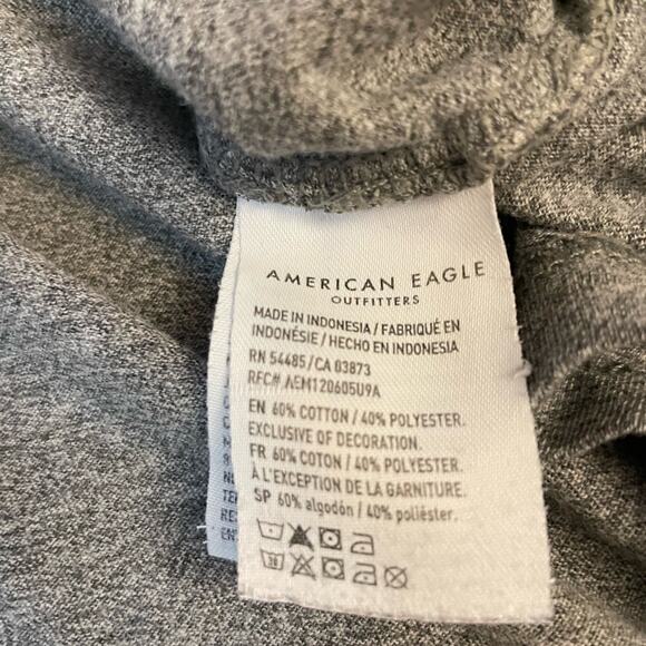 American Eagle Heritage Mens/Teen Tee Sz Small Classic Gray Short sleeve Cotton - Picture 6 of 6